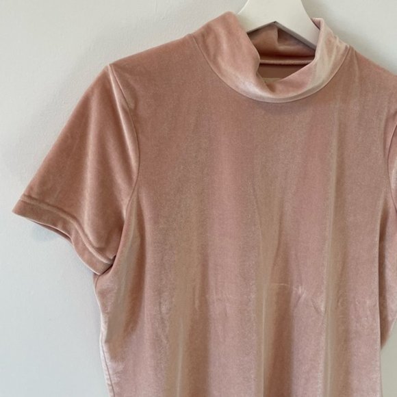 Madewell Velvet Mock Neck Top - Picture 2 of 12